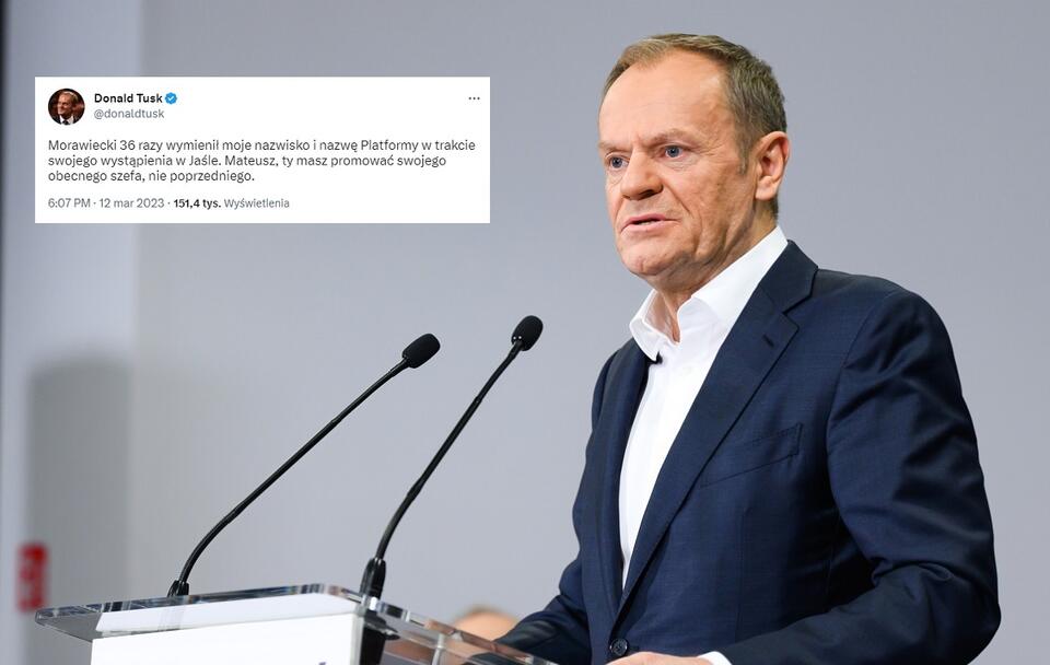 Lider PO Donald Tusk / autor: PAP/Jakub Kaczmarczyk