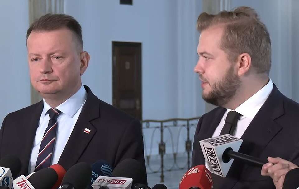 Mariusz Błaszczak i Michał Moskal / autor: X/@pisorgpl