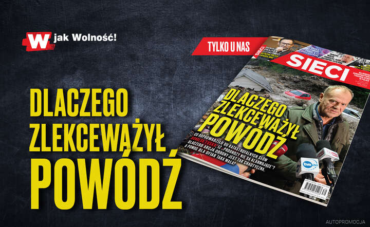 Okładka tygodnika Sieci / autor: Fratria