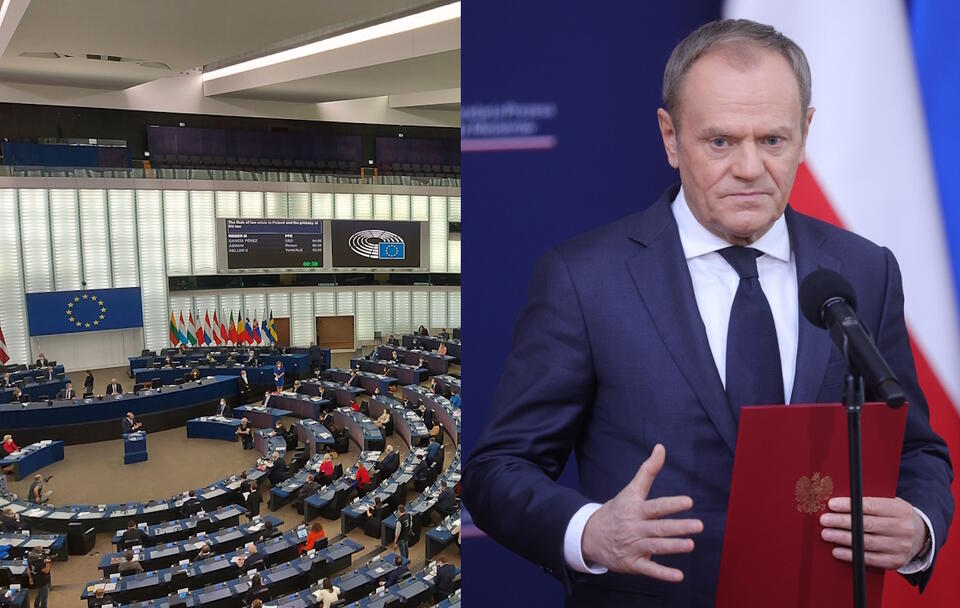 Parlament Europejski, Donald Tusk / autor: Fratria/PAP/Rafał Guz