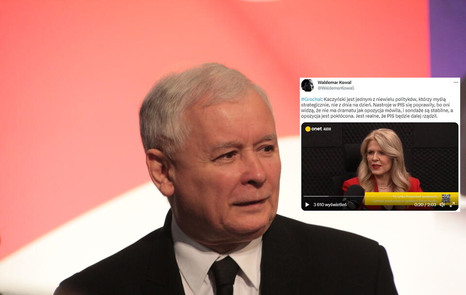 Jarosław Kaczyński/Renata Grochal / autor: Fratria/Twitter