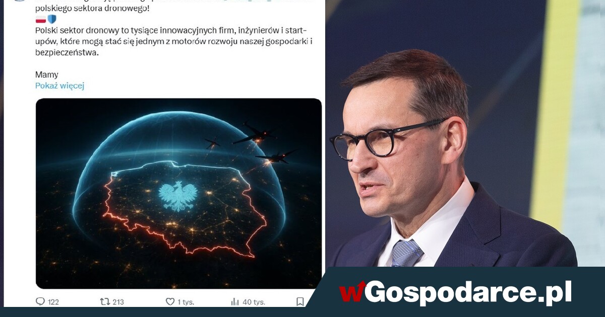 Morawiecki: najwyższy czas na polski sektor dronowy!