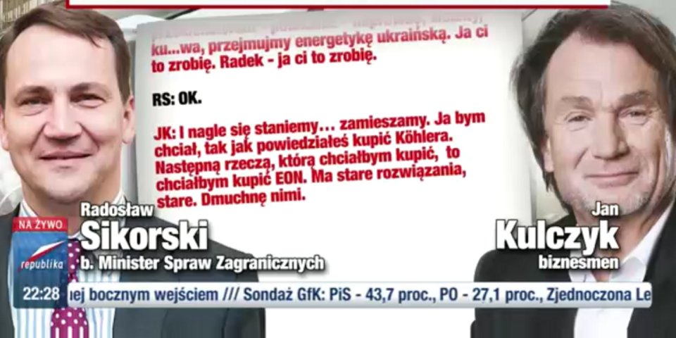 Screenshot z materiału video Telewizji Republika