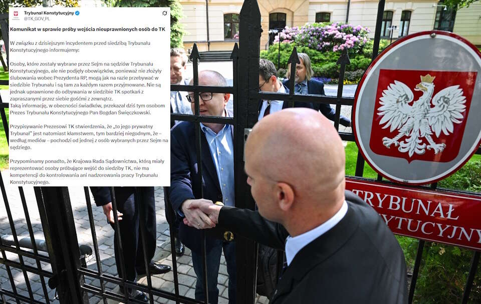 Cyrk przed TK! Umówili się na spotkanie, gdzie wejść nie mogli