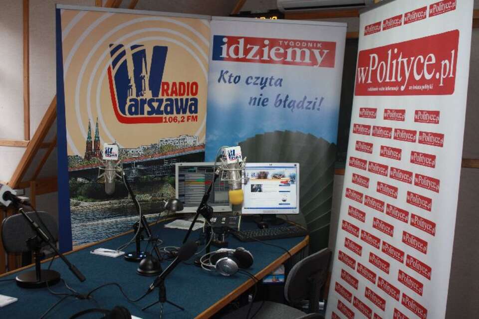 W studiu już wszystko gotowe. Fot. wPolityce.pl