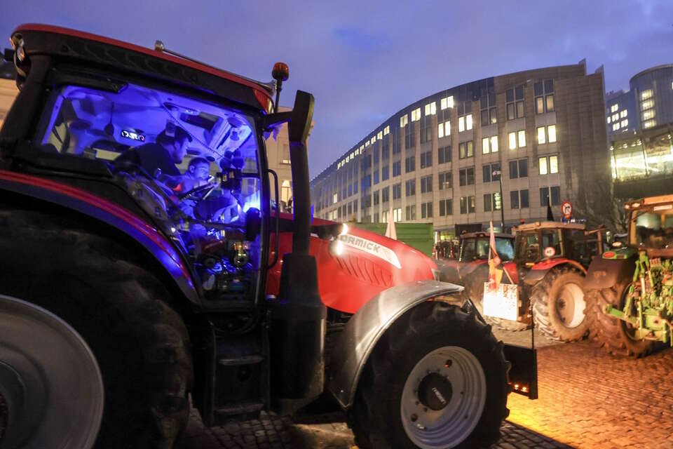 Protest rolników w Brukseli  / autor: PAP/EPA