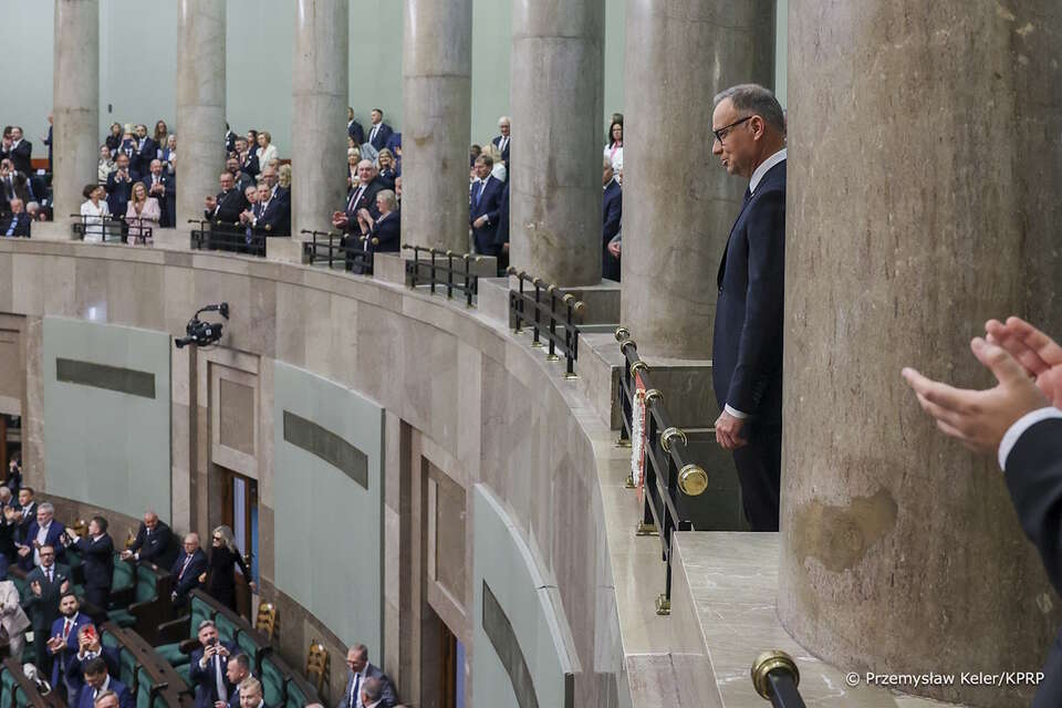 Ustępujący prezydent Andrzej Duda / autor: Przemysław Keler/KPRP
