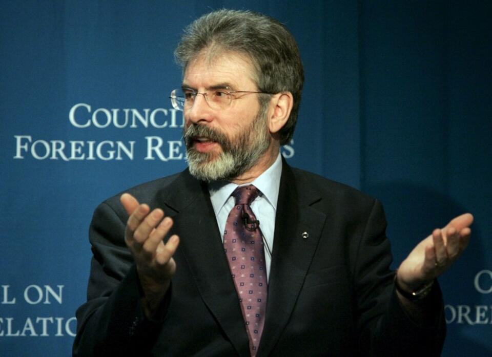 Gerry Adams w 2005 r. Fot. PAP / EPA