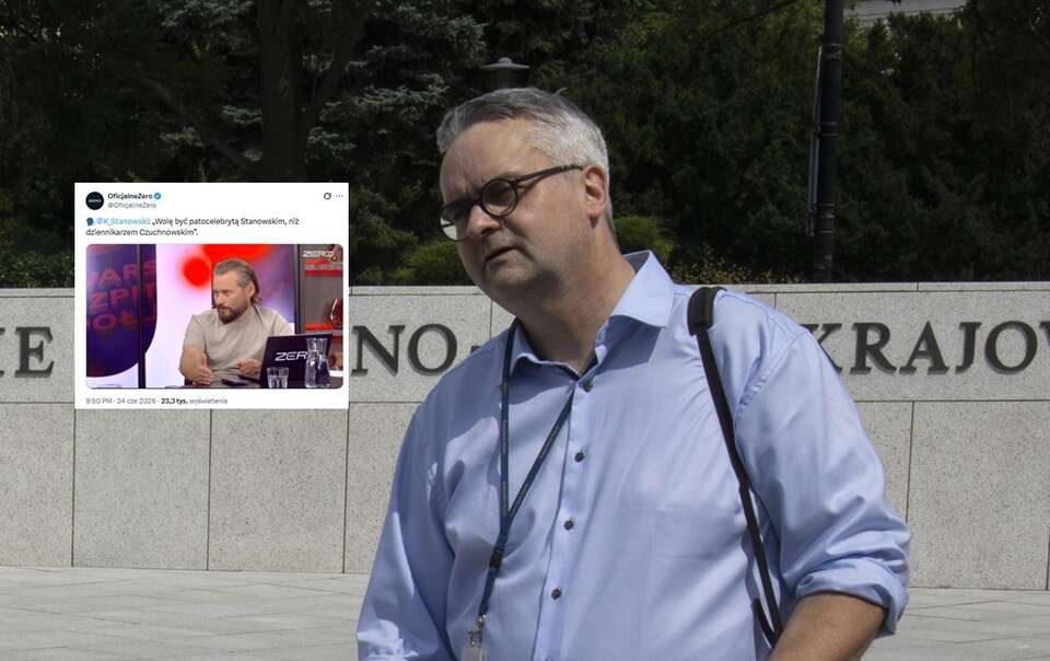 Wojciech Czuchnowski/Tweet z wypowiedzią Stanowskiego / autor: Fratria/X