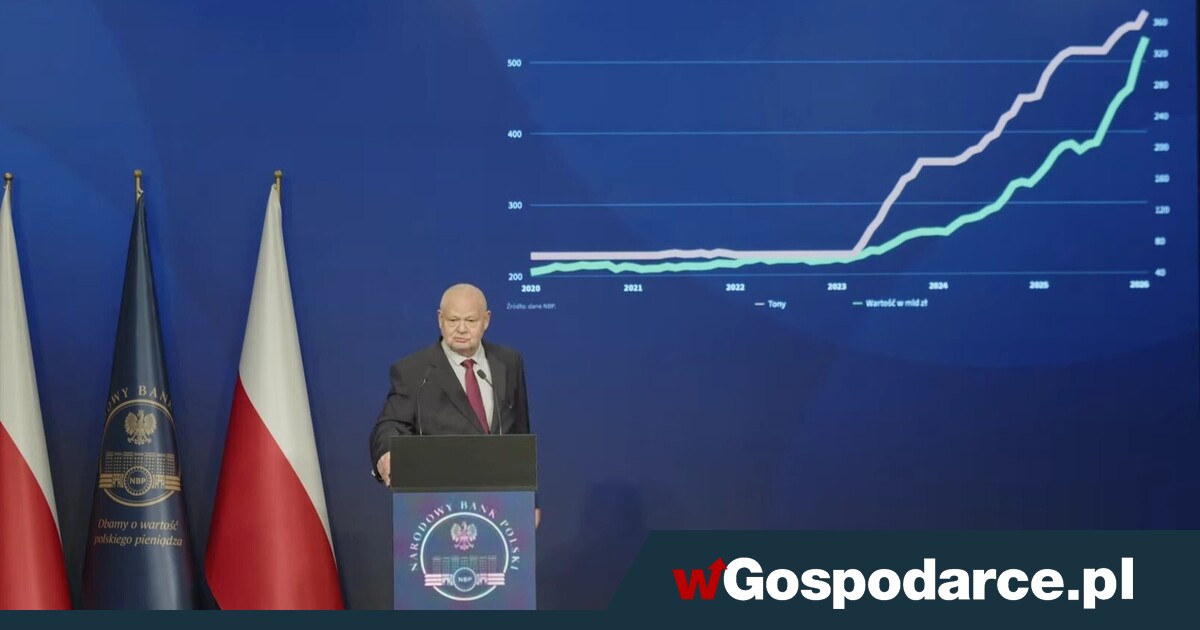 Glapiński: 197 mld zł ze sprzedaży złota na wojsko!