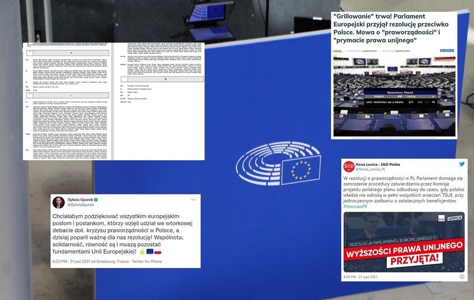 Parlament Europejski / autor: Fratria/Twitter/wPolityce.pl/europarl.europa.eu