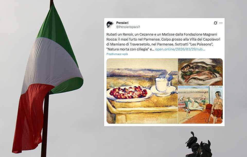 Warte miliony euro obrazy zostały skradzione z włoskiej galerii