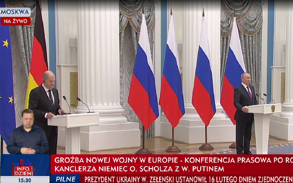 Rozmowy Putin-Scholz  / autor: TVP Info