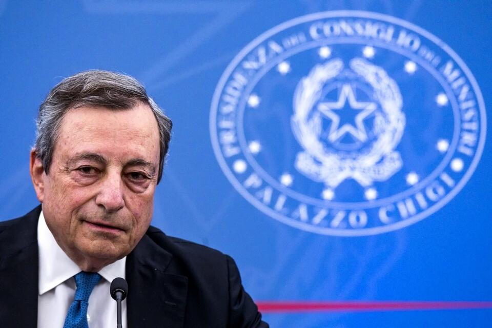 Premier Włoch Mario Draghi / autor: PAP/EPA