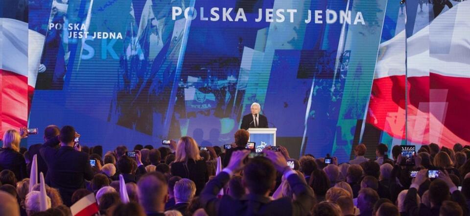 Jarosław Kaczyński podczas konwencji PiS / autor: Fratria