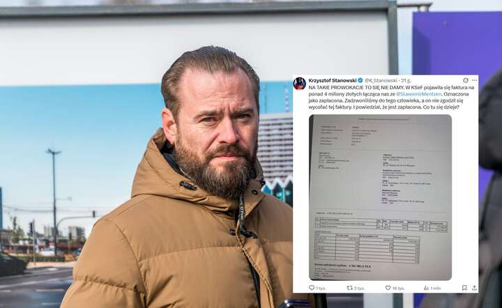 Ktoś próbował uszyć aferę finansową wokół Krzysztofa Stanowskiego, szefa i właściciela Kanału Zero / autor: Fratria / LS / X - screen