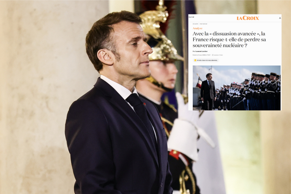 Emmanuel Macron / autor: PAP/EPA/La Croix