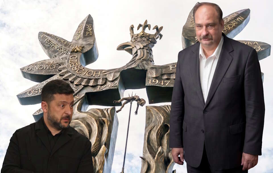 Mocne słowa prof. Wojciecha Polaka ws. budowy Panteonu Narodowego, w którym znajdą się także osoby odpowiedzialne za mordy na Polakach na Wołyniu.  / autor: Fratria/IPN/PAP/EPA/BRYAN MEADE/modyfikacja AI