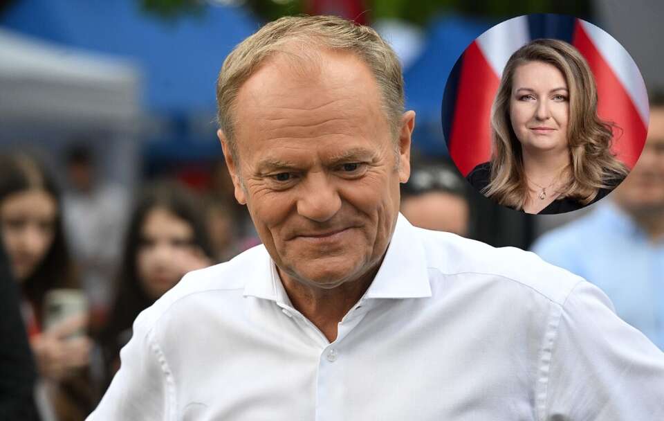 Donald Tusk; Małgorzata Paprocka / autor: PAP/Radek Pietruszka/X/@prezydentpl