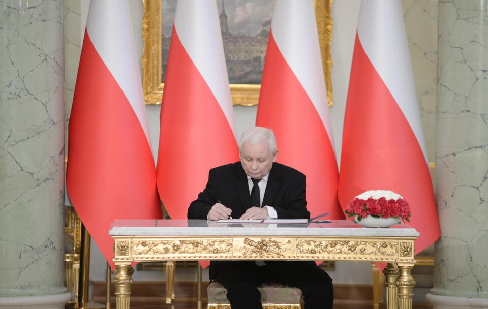 Jarosław Kaczyński / autor: PAP/Marcin Obara