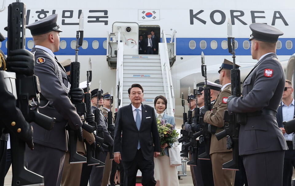 Rozpoczęła sie wizyta prezydenta Republiki Korei w Polsce / autor: PAP/EPA/YONHAP