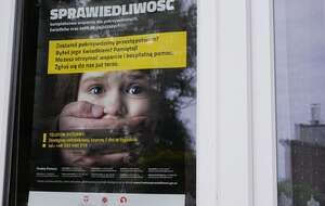 Plakat reklamujący Fundusz Sprawiedliwości / autor: Fratria