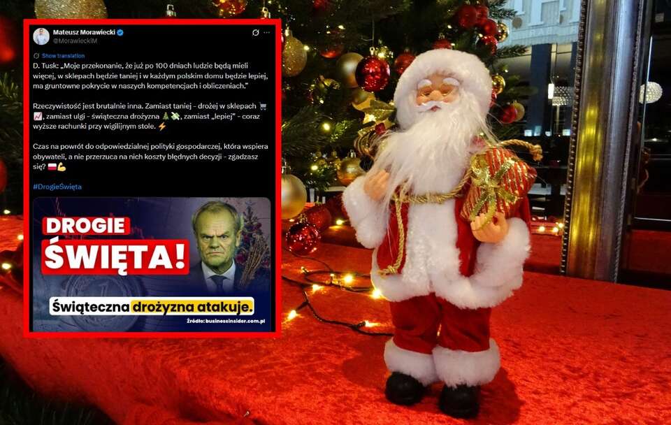 Morawiecki: Zamiast ulgi - świąteczna drożyzna