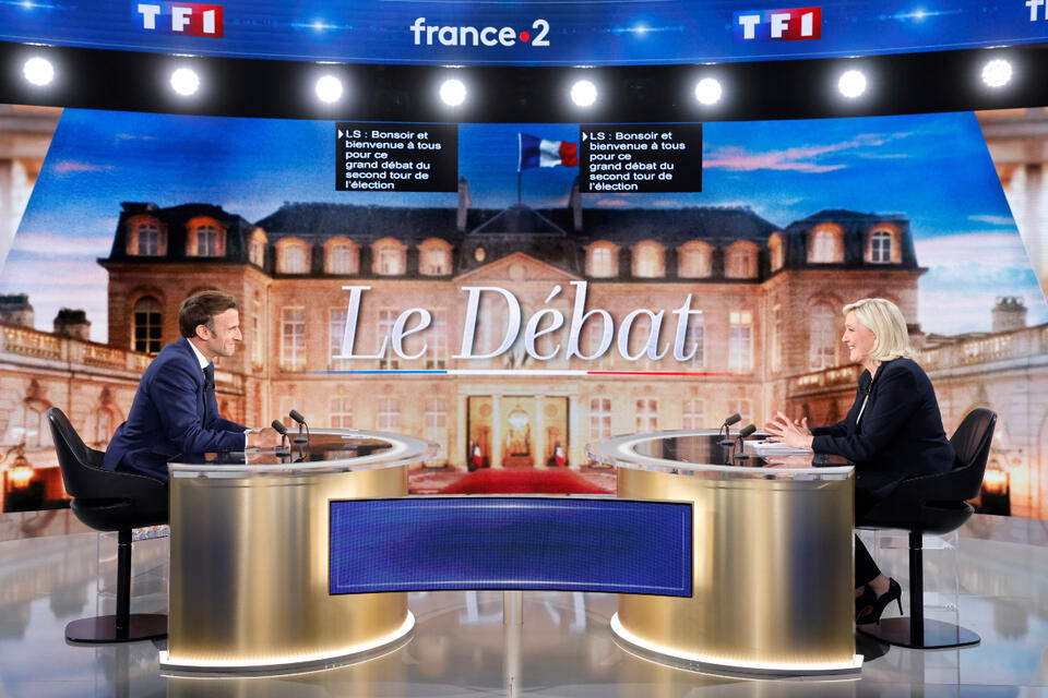 Macron i Le Pen / autor: PAP/EPA