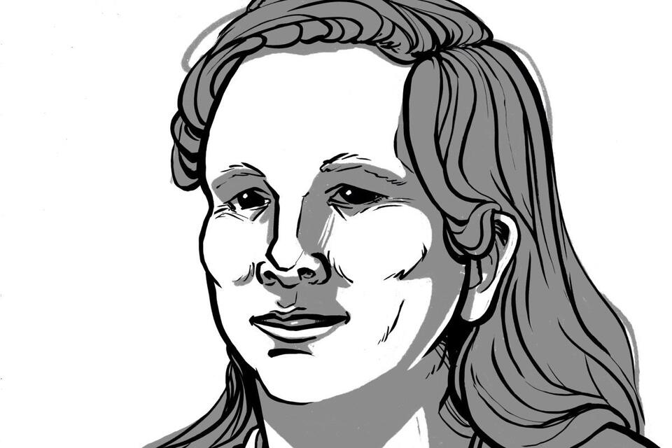 Rysowany portret Laurel Hubbard / autor: WikimediaCommons/https://commons.wikimedia.org/wiki/File:Laurel_Hubbard.jpg