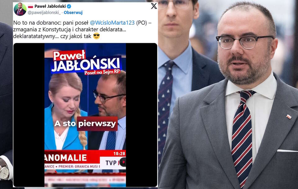 Paweł Jabłoński, Marta Wcisło / autor: Fratria/X