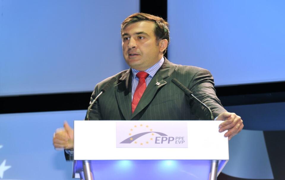 Saakaszwili / autor: https://commons.wikimedia.org/wiki/File:Flickr_-_europeanpeoplesparty_-_EPP_Congress_Warsaw_(632).jpg
