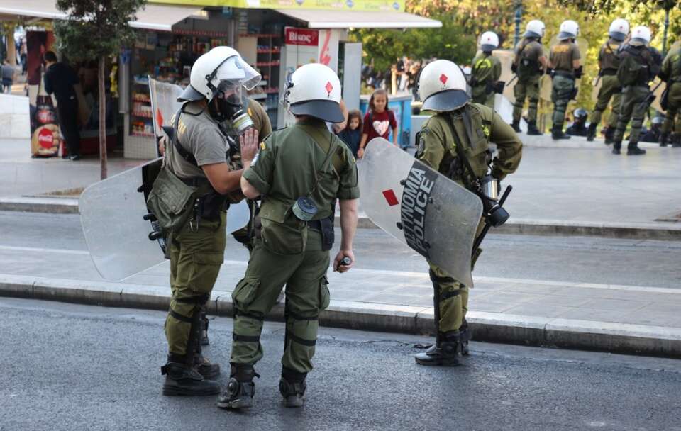 Zdjęcie ilustracyjne; Grecka policja / autor: Fratria