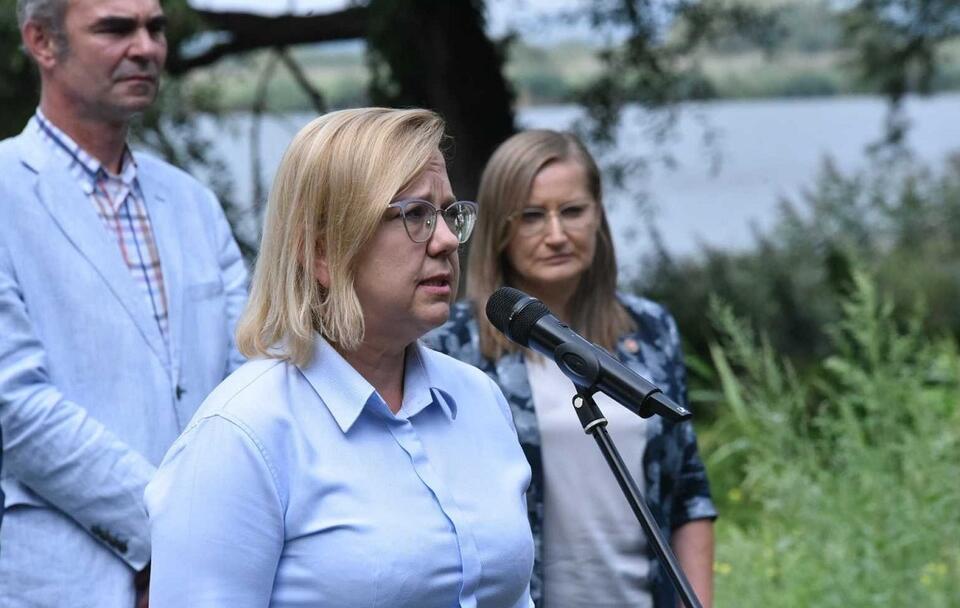 Minister Anna Moskwa podczas konferencji prasowej / autor: Twitter/@MKiS_GOV_PL