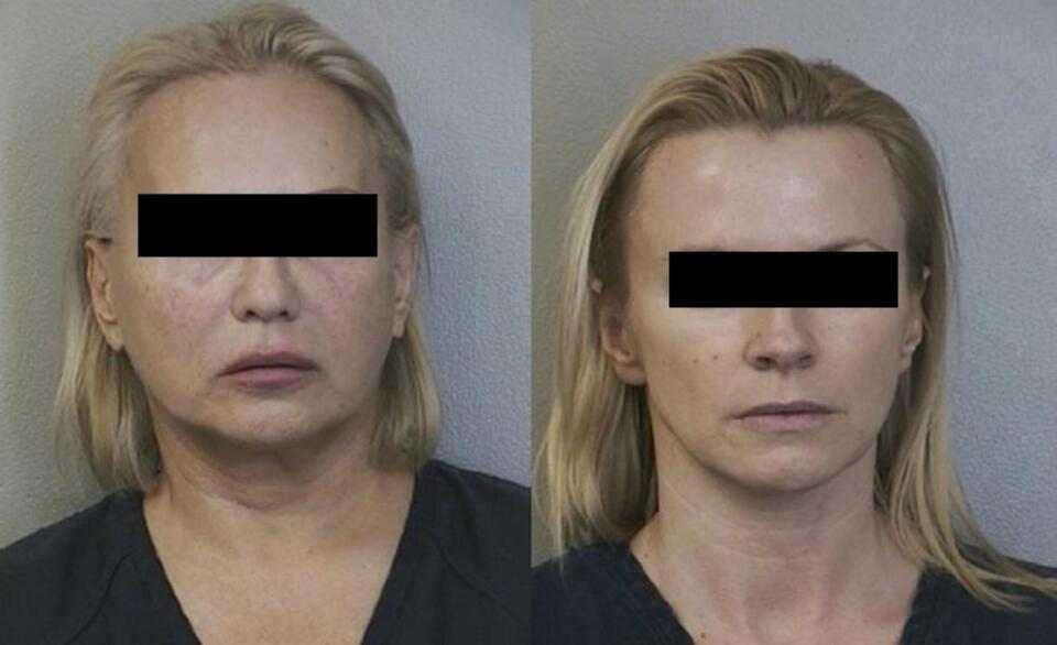 Janina D. (po lewej) i Monika G. (fot. florida.arrests.org)