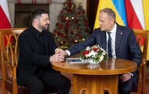 Wołodymyr Zełenski i Donald Tusk / autor: Fratria/Andrzej Wiktor
