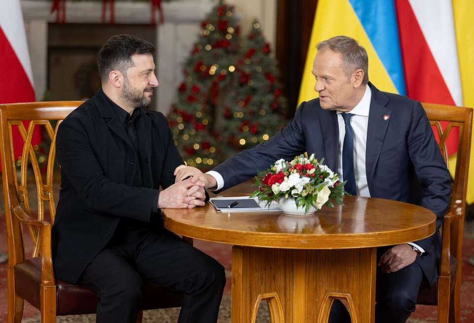 Wołodymyr Zełenski i Donald Tusk / autor: Fratria/Andrzej Wiktor