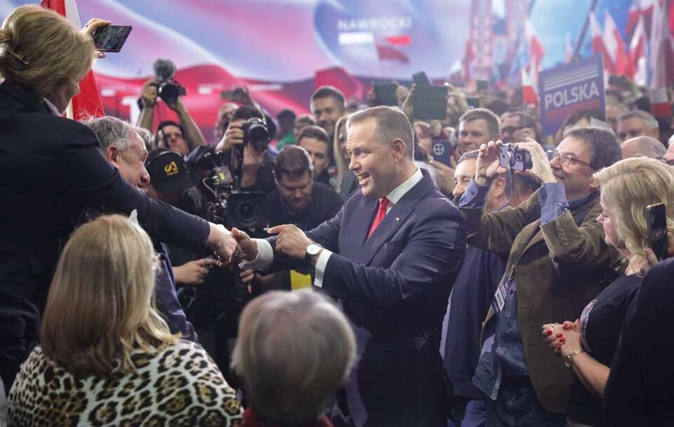 Konferencja Nawrockiego. "Jest moc"; "Genialne wystąpienie"