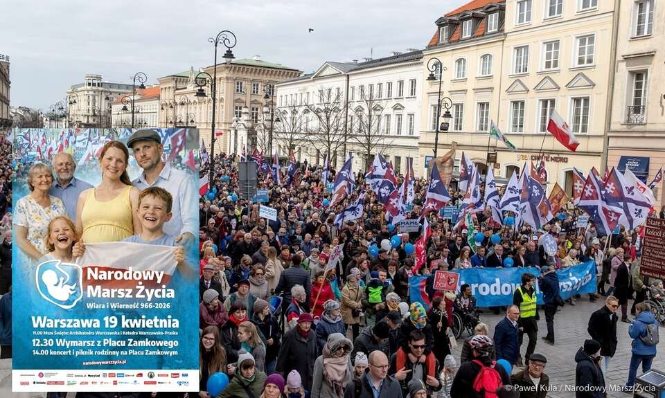 Ubiegłoroczny Narodowy Marsz Życia / autor: Paweł Kula/Narodowy Marsz Życia