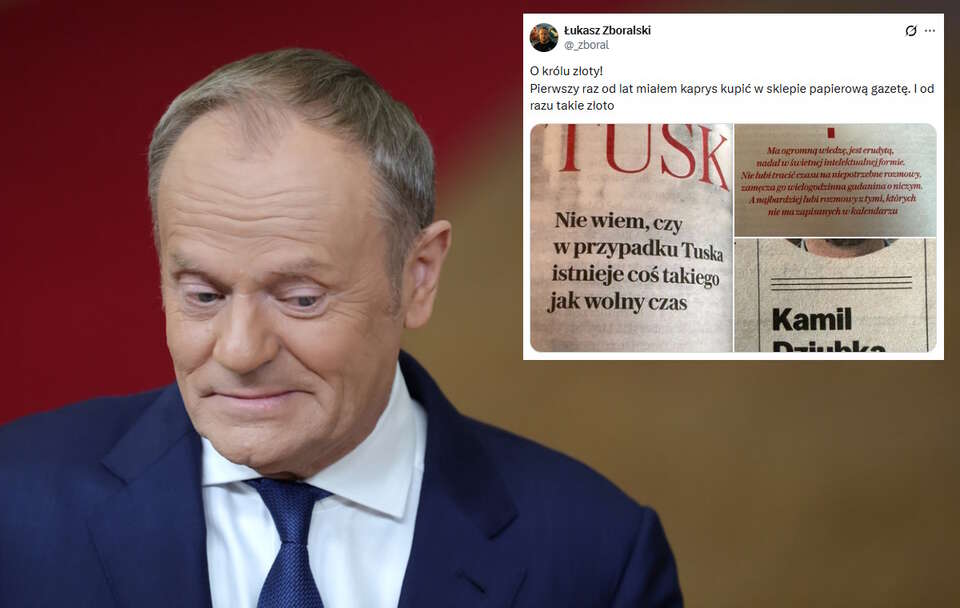 Tusk zapracowany? Dziubka z Onetu uważa, iż nie ma wolnego czasu