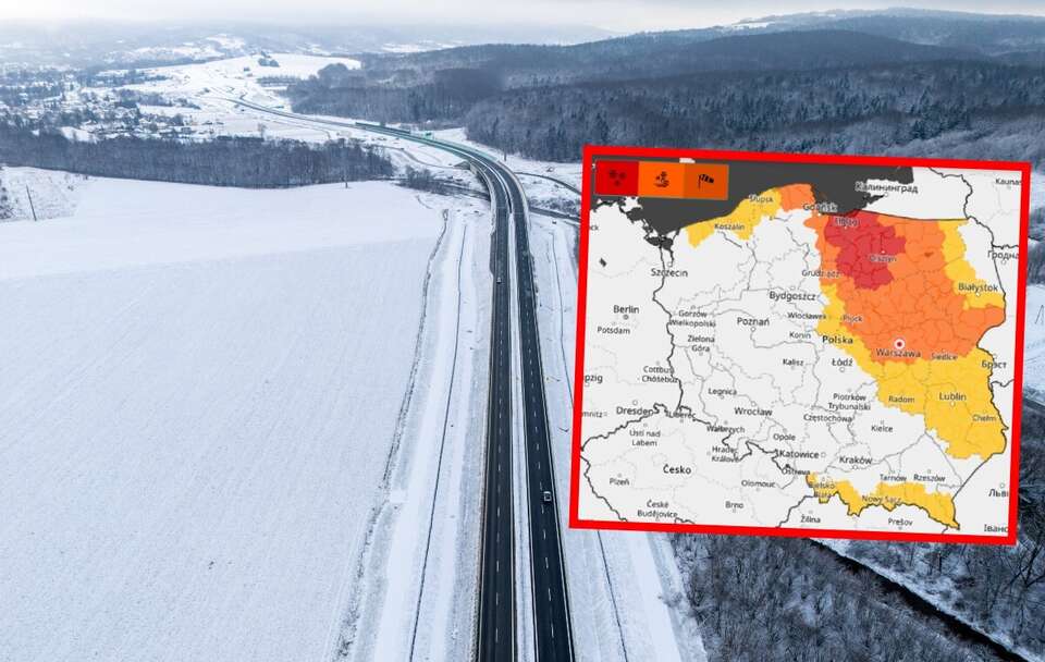 IMGW wydał czerwone, pomarańczowe i żółte alerty / autor: PAP/Darek Delmanowicz/IMGW