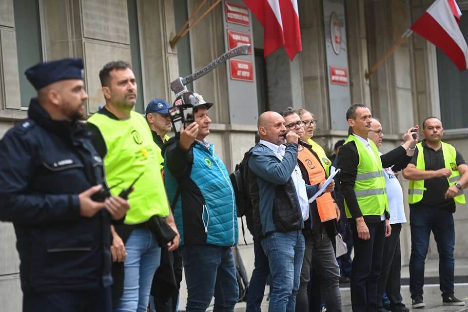 Protest górników w Warszawie / autor: PAP/Piotr Nowak