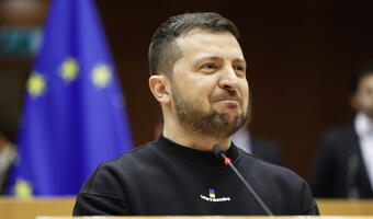 Prezydent Ukrainy Wołodymyr Zełenski w PE.  Owacje parlamentarzystów