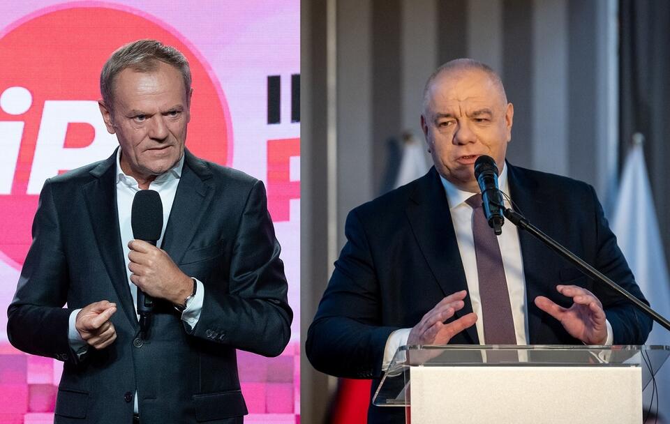 Jacek Sasin vs. Donald Tusk / autor: Fratria/PAP/Tytus Żmijewski