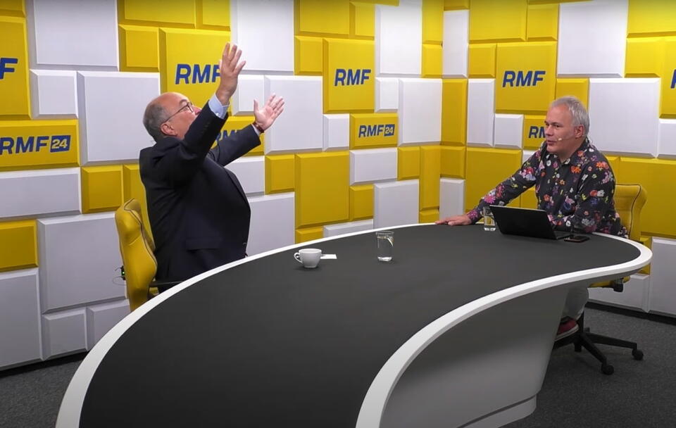 Włodzimierz Czarzasty, Robert Mazurek / autor: screenshot YT/RMF FM