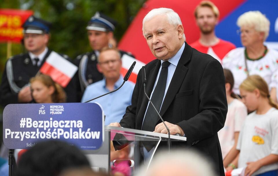  prezes PiS Jarosław Kaczyński w Sokołowie Podlaskim / autor: Twitter/Prawo i Sprawiedliwość
