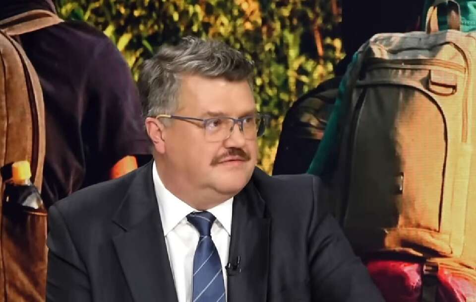 Europoseł PiS Maciej Wąsik w programie "Minęła 20:05" / autor: Telewizja wPolsce24