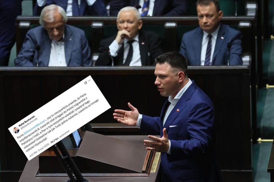 Sławomir Mentzen / autor: PAP/Leszek Szymański, X/Rafał Bochenek