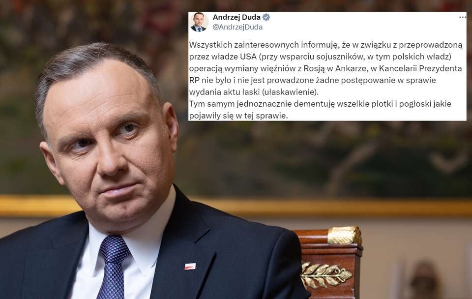 Postępowanie ułaskawieniowe w KPRP? Prezydent dementuje