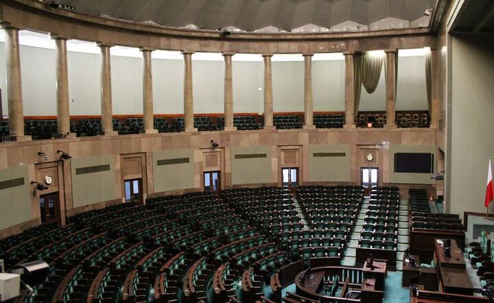 Sala posiedzeń plenarnych Sejmu RP / autor: fot. Fratria