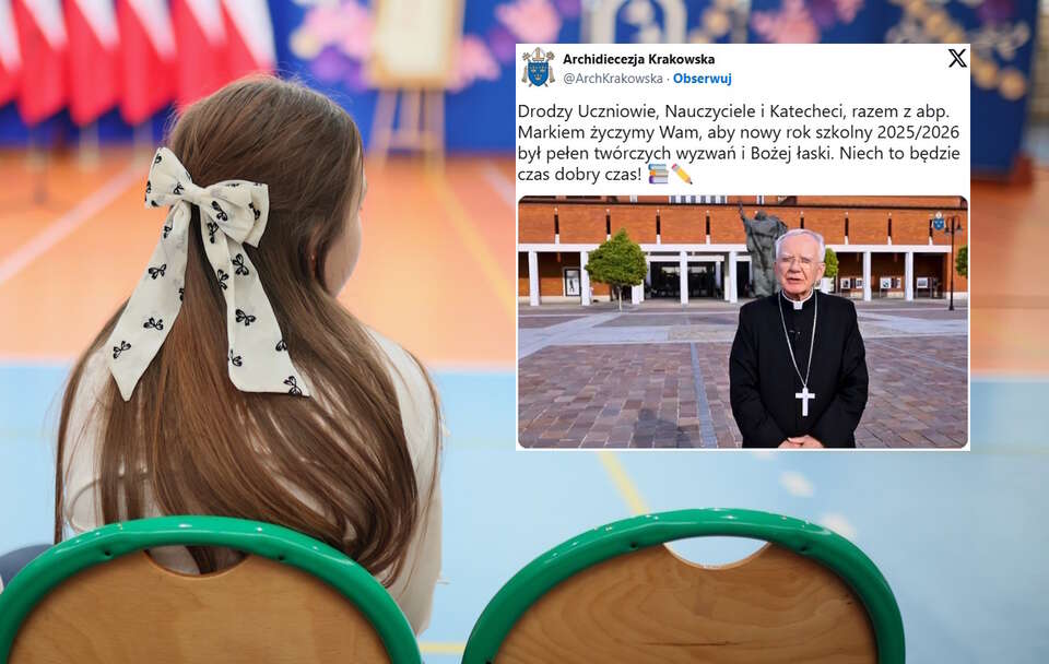 Nowy rok szkolny, abp Marek Jędraszewski / autor: PAP/Leszek Szymański/X